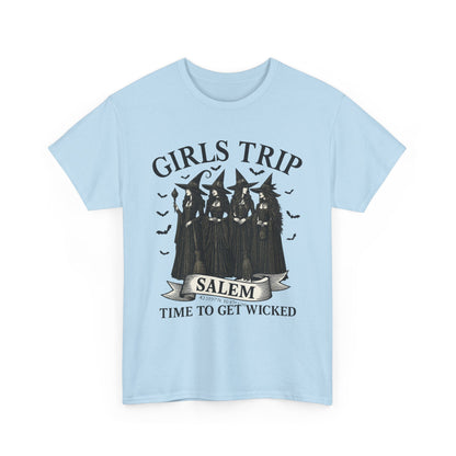 Girls Trip Unisex Heavy Cotton Tee, Fun Group Vacation Shirt, Best Friend Gift, Travel T-Shirt, Casual Summer Wear, Perfect for Celebrations