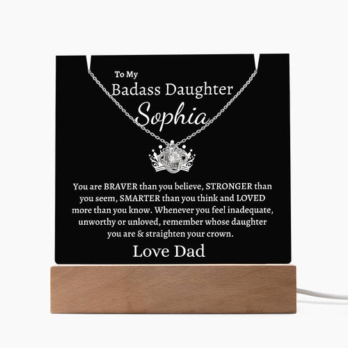 PERSONALIZED Badass Daughter | Keepsake Gift Set (B)