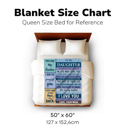 To My Daughter Blanket--From Mom