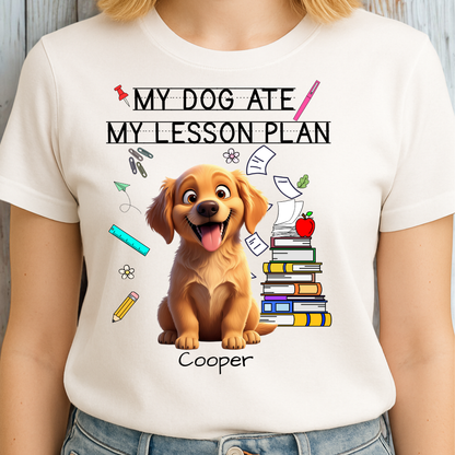 Funny teacher shirt – My Dog Ate My Lesson Plan