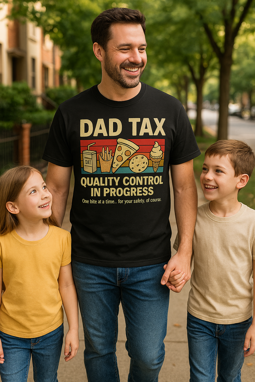 Dad Tax T-Shirt – “Quality Control in Progress”