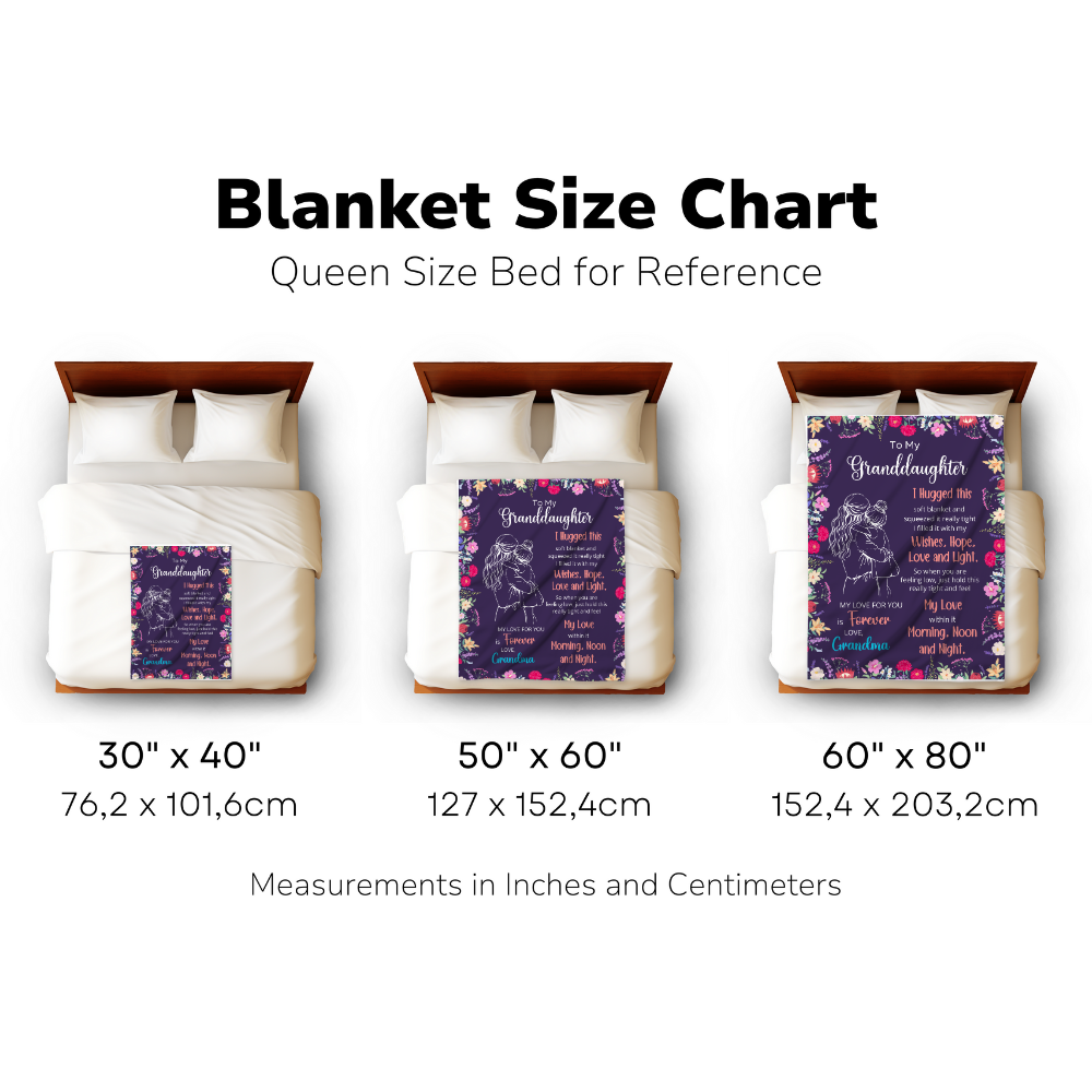 Personalized | Granddaughter Sweet Words Blanket
