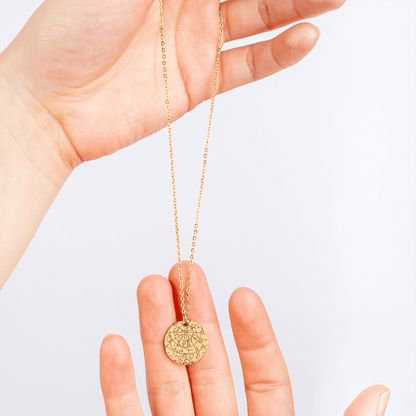 A Sky Full of Love – Personalized Star Map Necklace for Mom from Daughter - Bill and Dot's Finds