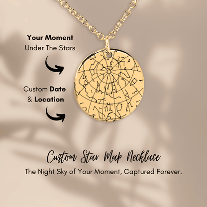 A Sky Full of Love – Personalized Star Map Necklace for Mom from Daughter - Bill and Dot's Finds
