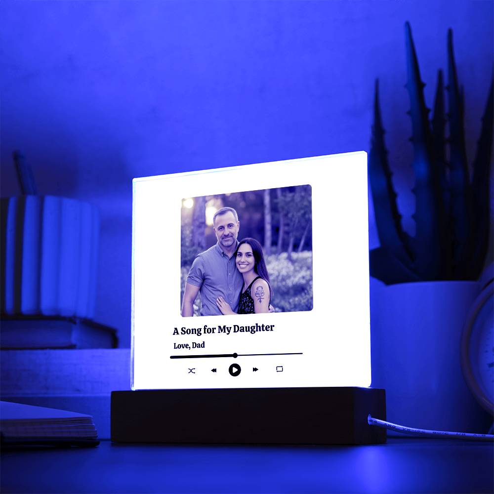🎁 A Forever Melody: The Personalized Father-Daughter Song Plaque