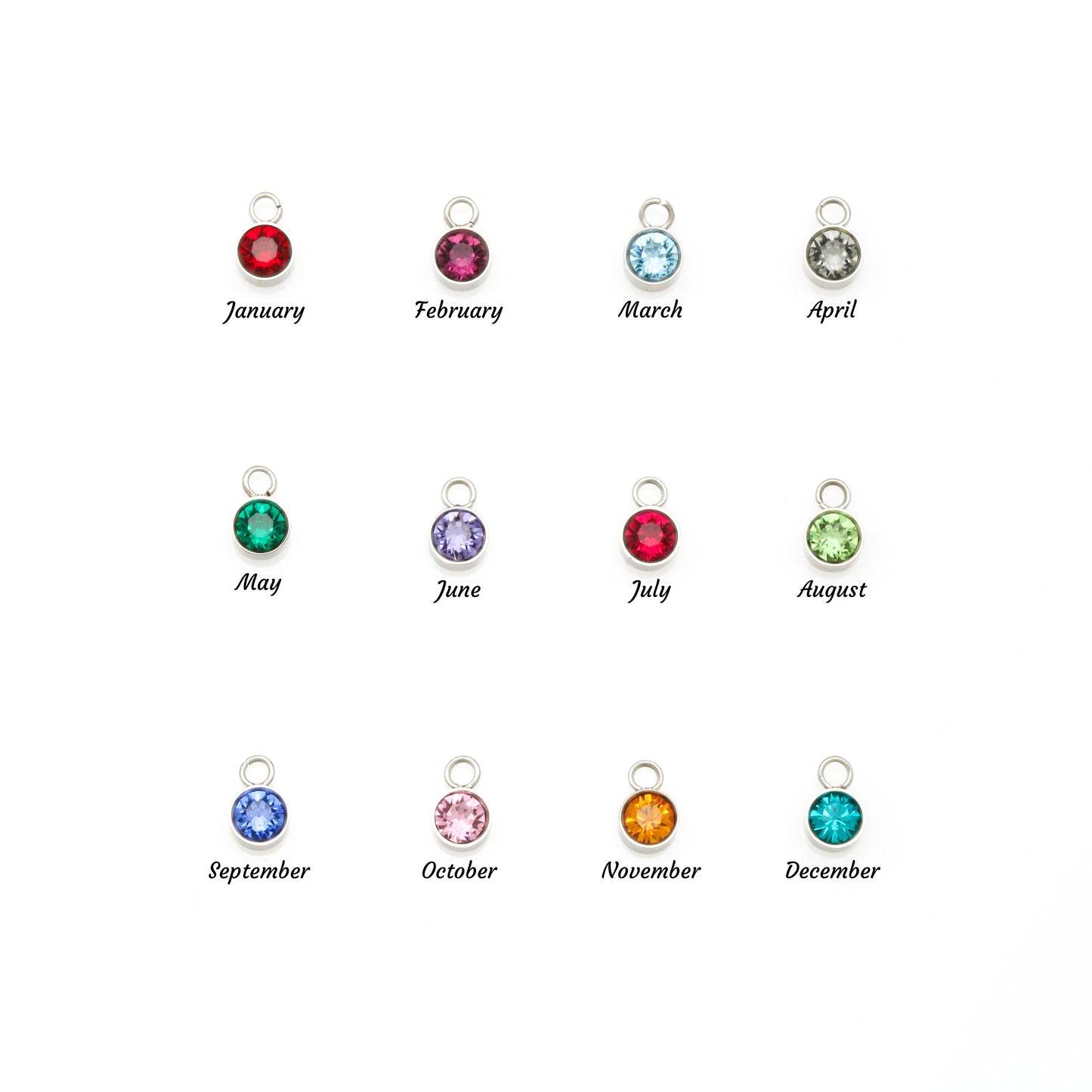 Custom Name Necklace for Daughter | Birthstone Charm Gift from Dad