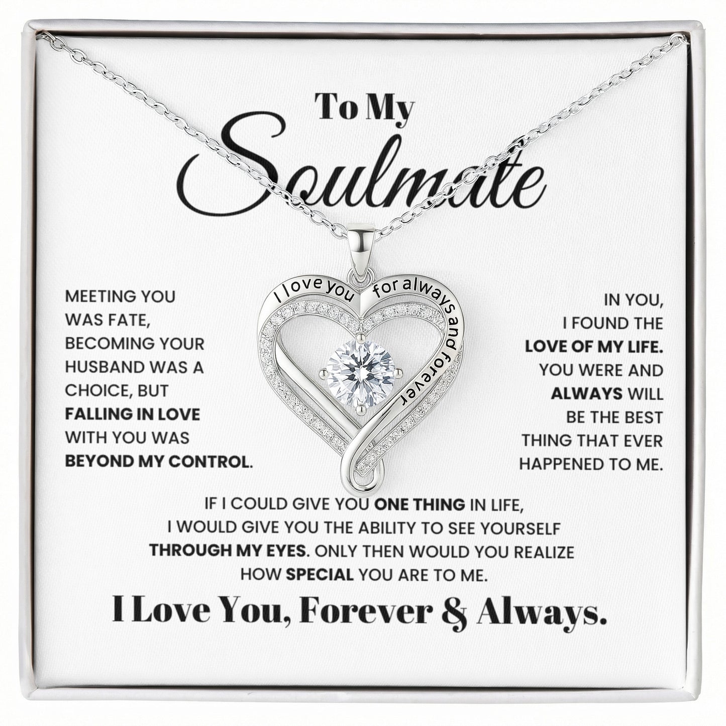 To My Soulmate Necklace