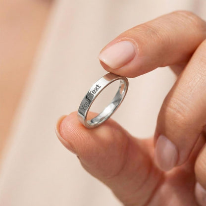 Engraved, Stackable Women's Ring