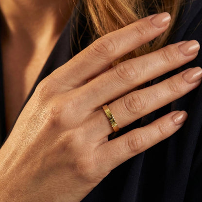 Engraved, Stackable Women's Ring