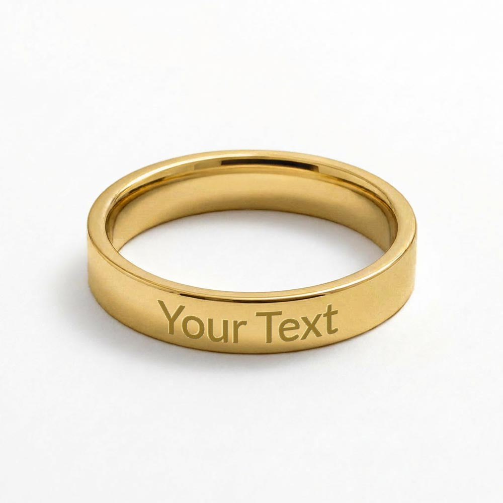 Engraved, Stackable Women's Ring