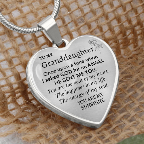Granddaughter Heart Necklace