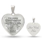 Personalized Granddaughter Luxury Heart Necklace