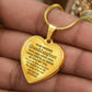 Personalized Granddaughter Luxury Heart Necklace