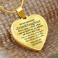 Personalized Granddaughter Luxury Heart Necklace