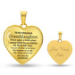 Personalized Granddaughter Luxury Heart Necklace