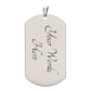 To My Son From Dad | Always Remember Dog Tag