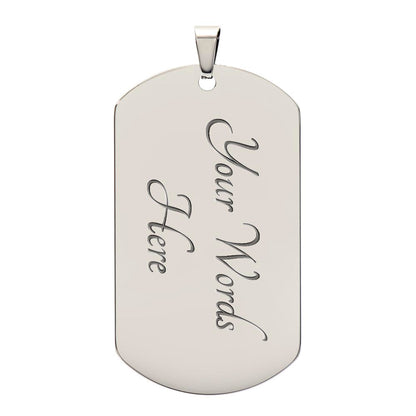 To My Son From Dad | Always Remember Dog Tag