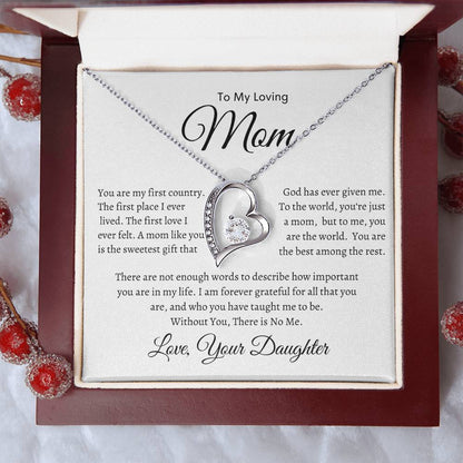 To My Loving Mom Necklace