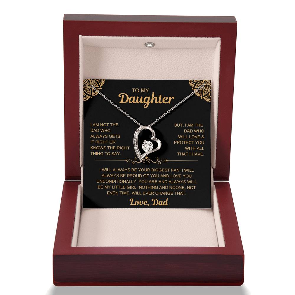 To My Daughter | From Dad Necklace -- Love You Unconditionally