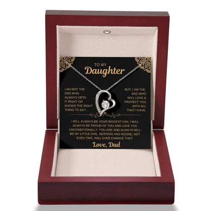 To My Daughter | From Dad Necklace -- Love You Unconditionally
