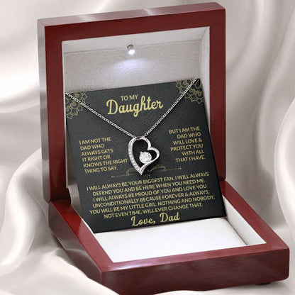 To My Daughter – Love, Dad | Guardian’s Heart Pendant Gift with Emotional Message Card