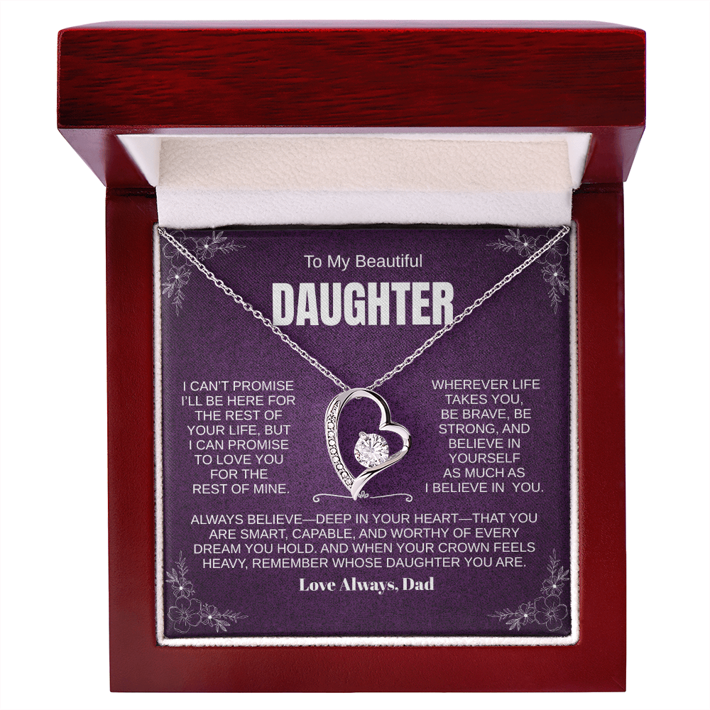 PERSONALIZED Beautiful Daughter, Wherever Life Takes You Necklace