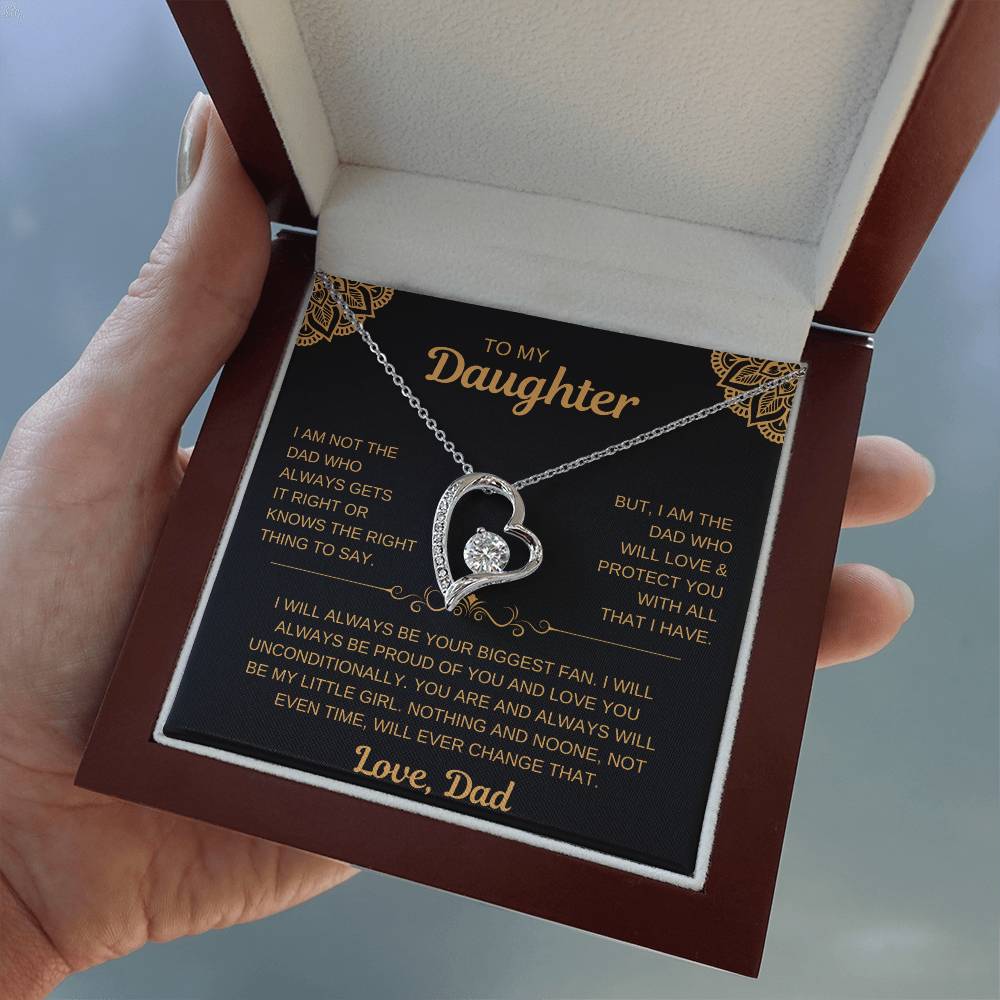To My Daughter | From Dad Necklace -- Love You Unconditionally