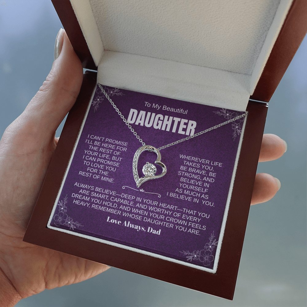 PERSONALIZED Beautiful Daughter, Wherever Life Takes You Necklace