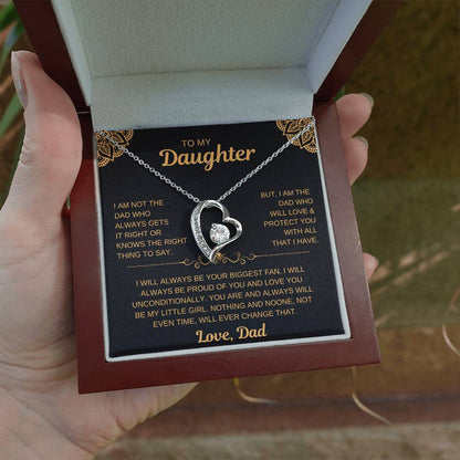 To My Daughter | From Dad Necklace -- Love You Unconditionally