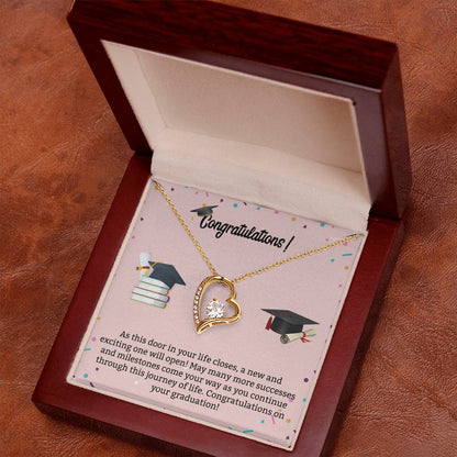 Graduation Necklace | Pink Background
