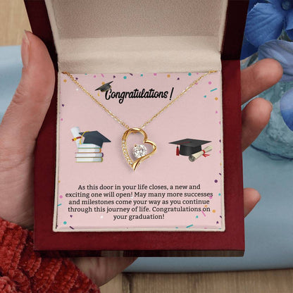 Graduation Necklace | Pink Background
