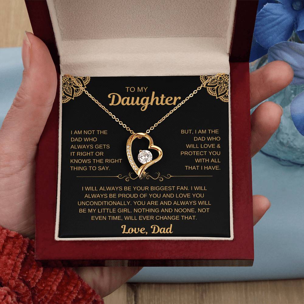 To My Daughter | From Dad Necklace -- Love You Unconditionally