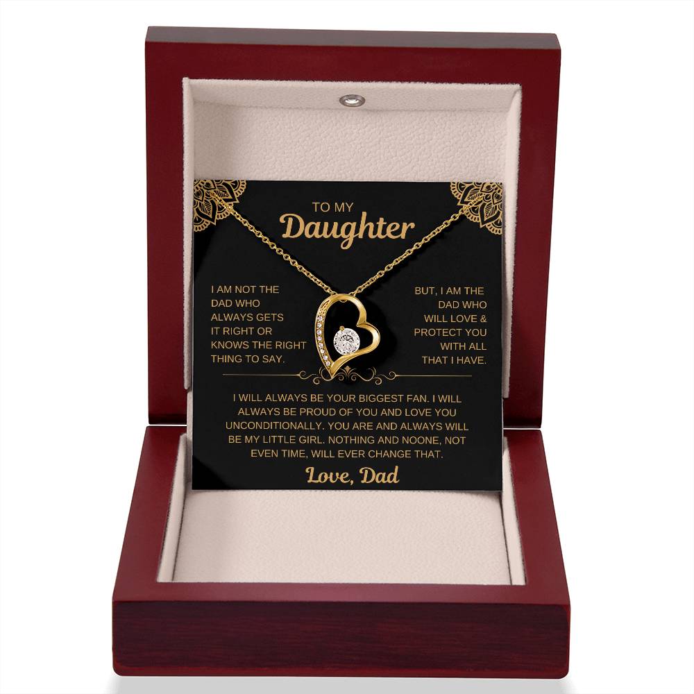 To My Daughter | From Dad Necklace -- Love You Unconditionally