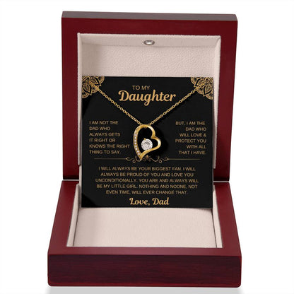 To My Daughter | From Dad Necklace -- Love You Unconditionally