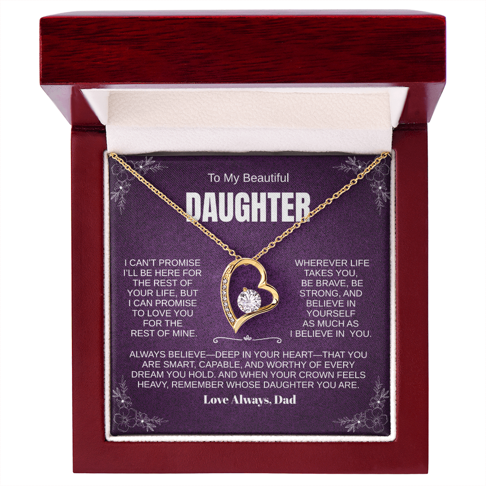PERSONALIZED Beautiful Daughter, Wherever Life Takes You Necklace