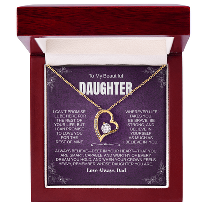 PERSONALIZED Beautiful Daughter, Wherever Life Takes You Necklace