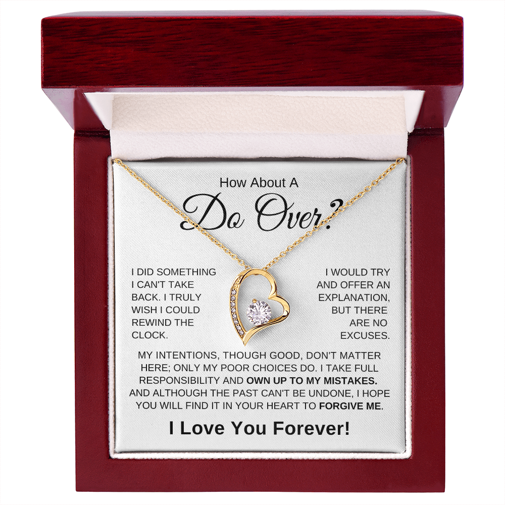 Apology Necklace - Do Over-W