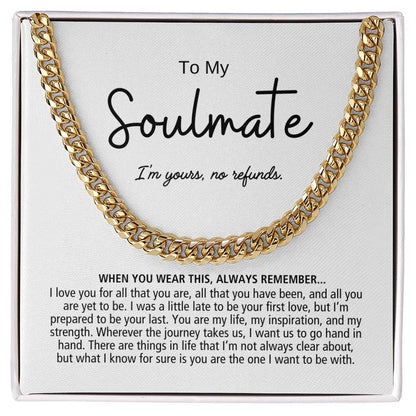 Soulmate Cuban Link Chain | No Refunds