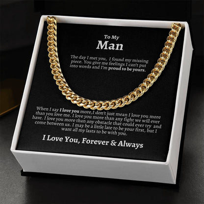 To My Man | Cuban Chain