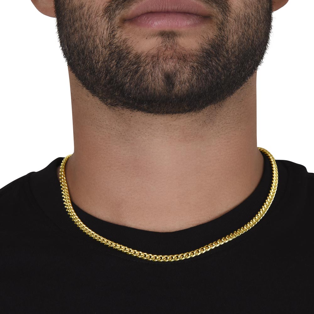 Personalized Grandson Cuban Link Chain