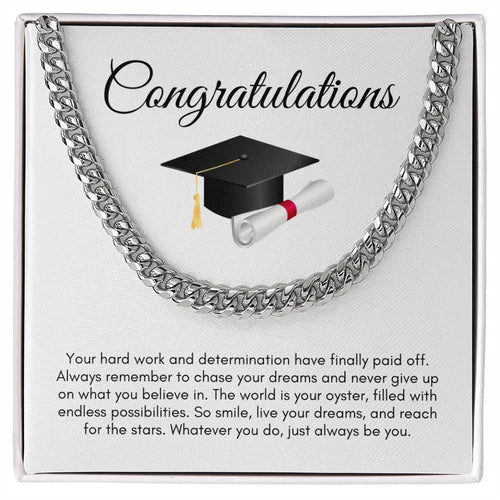 Graduation |  Congratulations--Cuban Link Chain
