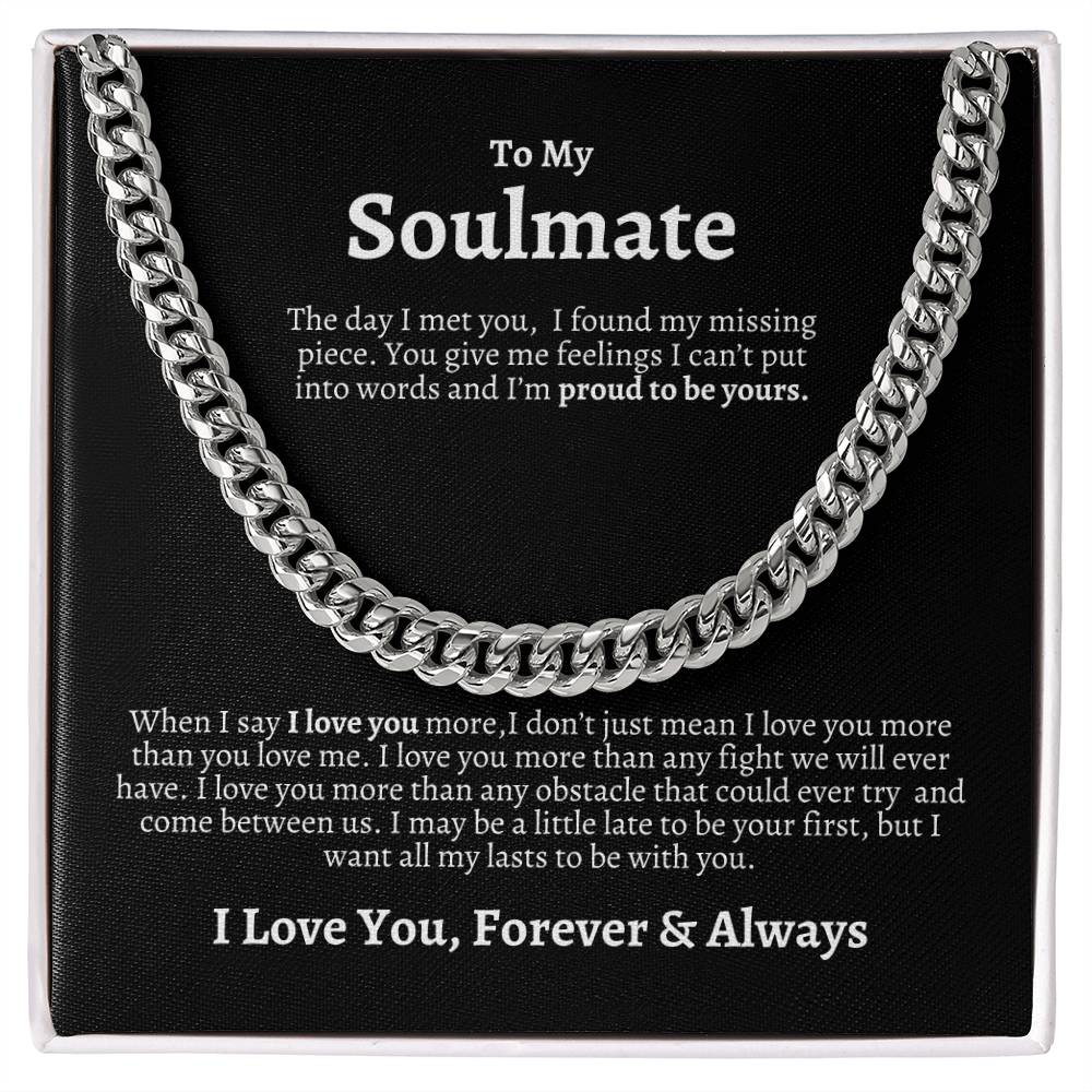 To My Soulmate | Cuban Chain