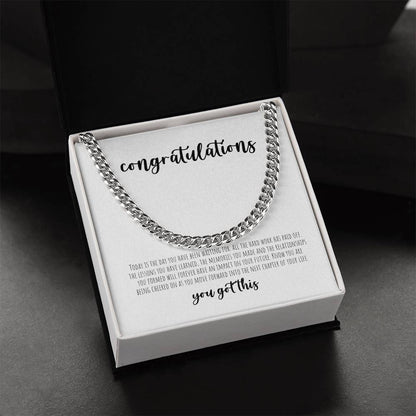 Graduate Gift for Him | Cuban Link Chain