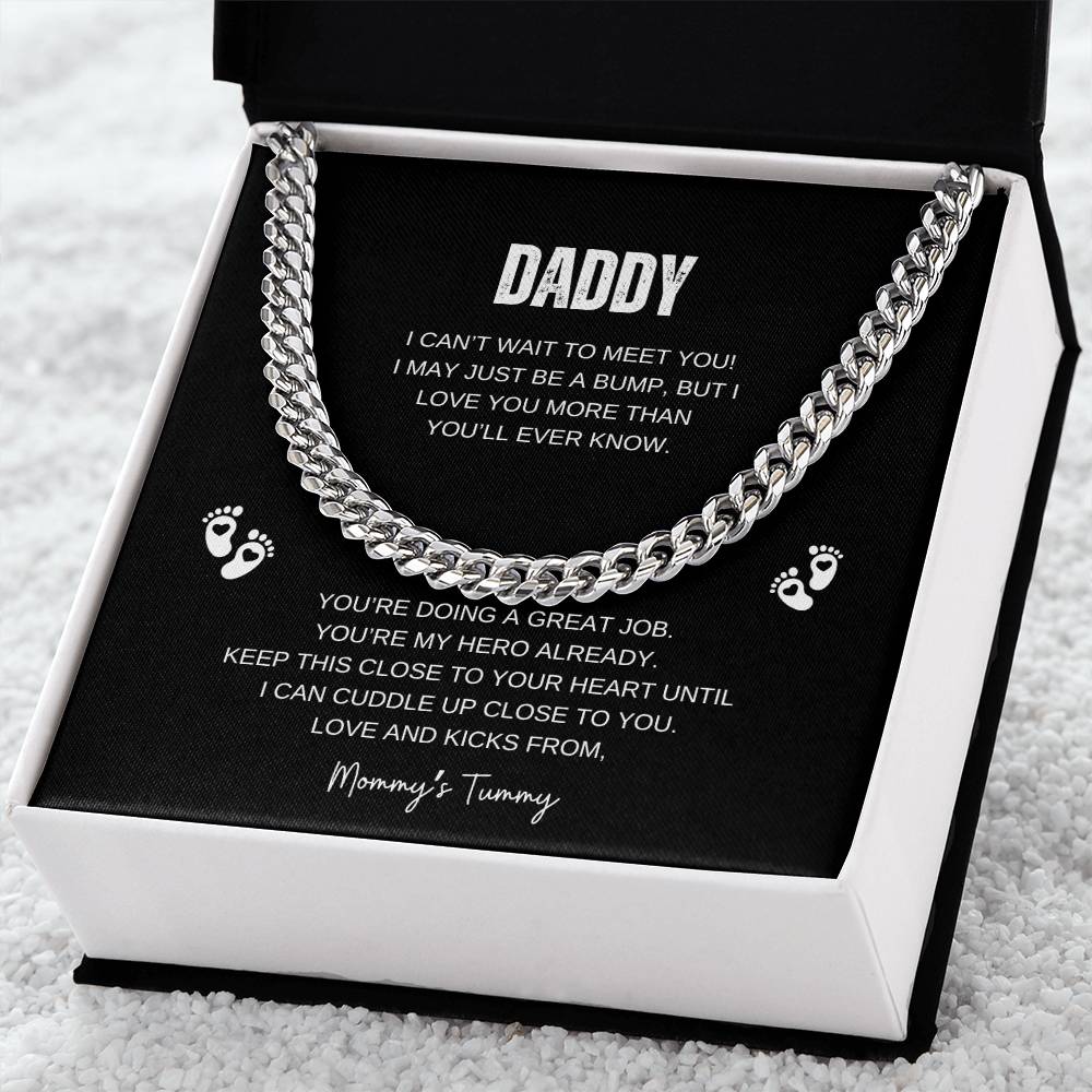 To Daddy From Bump | Cuban Link Chain