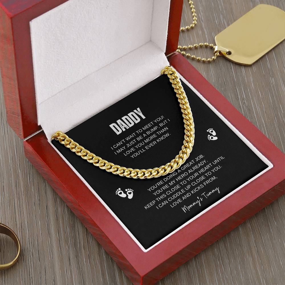 To Daddy From Bump | Cuban Link Chain