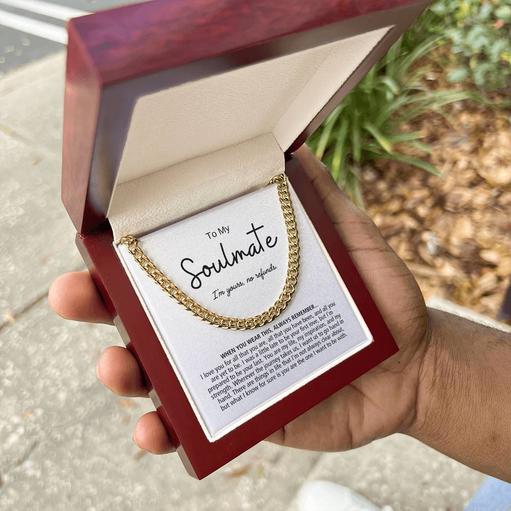 Soulmate Cuban Link Chain | No Refunds