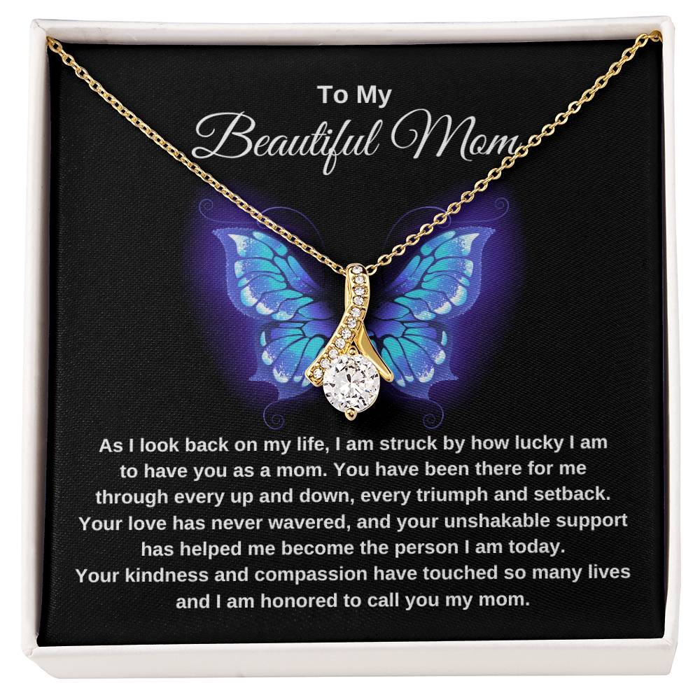 Beautiful Mom Butterfly Necklace