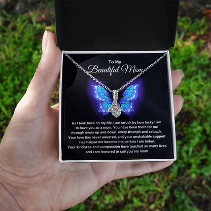 Beautiful Mom Butterfly Necklace