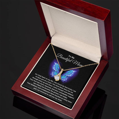 Beautiful Mom Butterfly Necklace