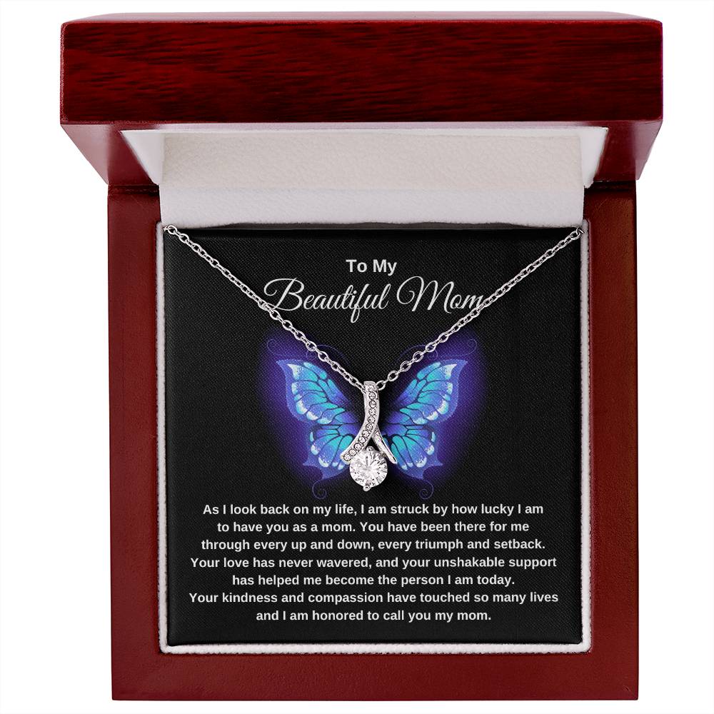 Beautiful Mom Butterfly Necklace